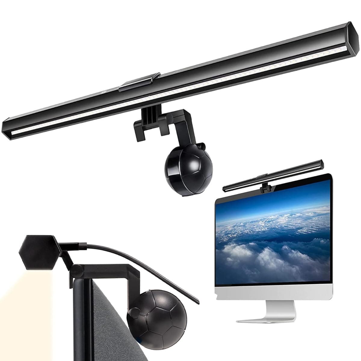 Computer Monitor Light Bar, USB Screen LED Light for Gaming Working Desktop Monitor Lamp 3 Adjustable Colors Temperature Dimmable Screenbar Touch Control No Glare Laptop PC Home Office, 40cm