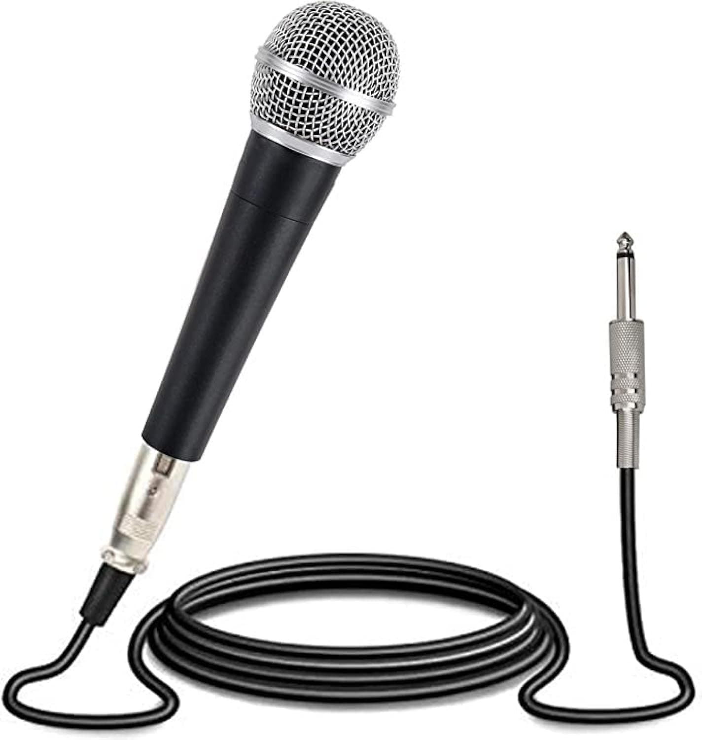 Mike Music Dynamic Vocal Microphone – Cardioid (Microphone, Black)