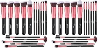 Makeup Brushes Makeup Brush Set - 16 Pcs BESTOPE PRO Premium Synthetic Foundation Concealers Eye Shadows Make Up Brush,Eyeliner Brushes(RoseGold) (Pack of 2)