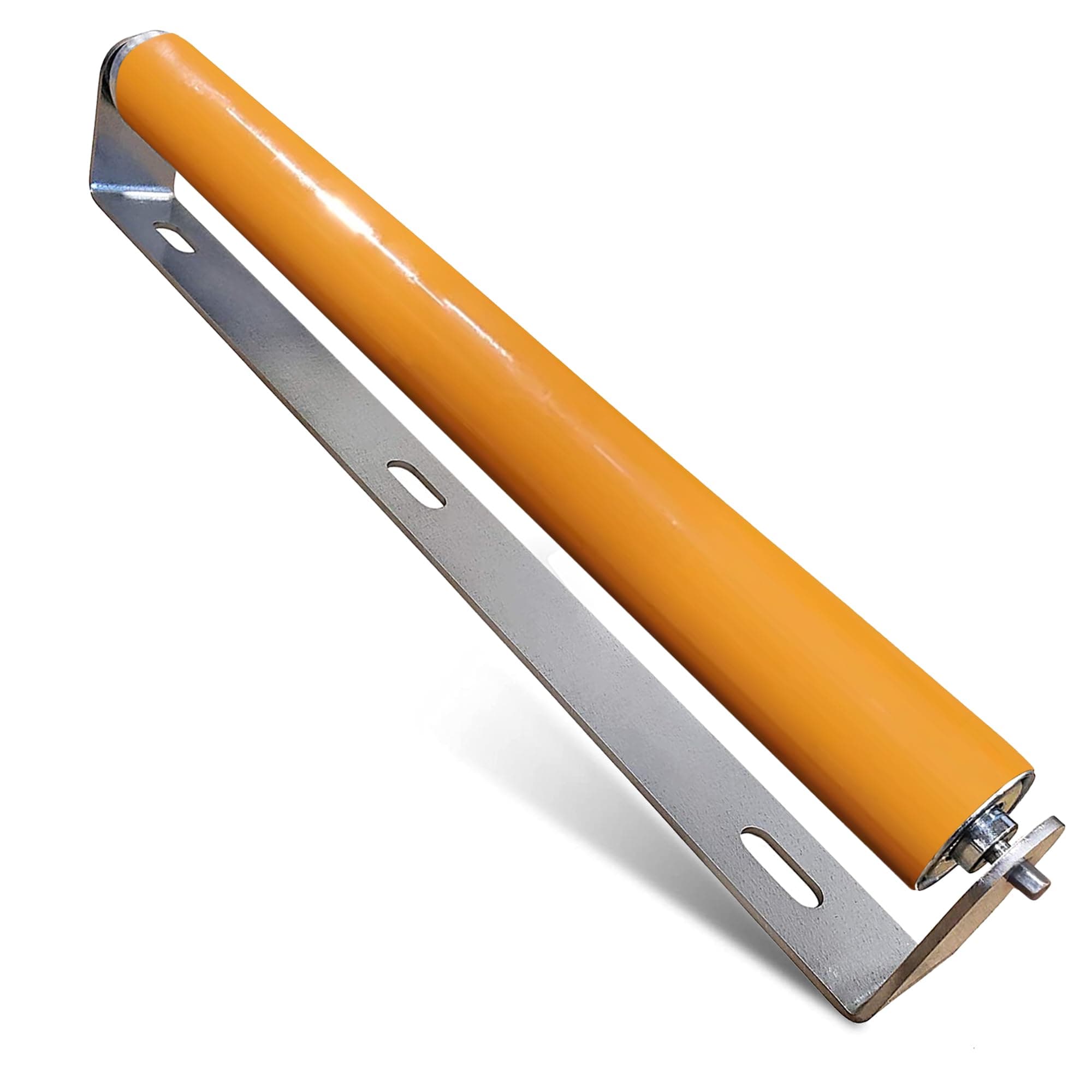 Ultimation Heavy Duty Polyurethane Coated Roller with Brackets – Industrial Conveyor Roller for Smooth Material Handling, Kayak & Boat Loaders, Load Assist for Trailers, 1.5″ Diameter, 15″ Frame