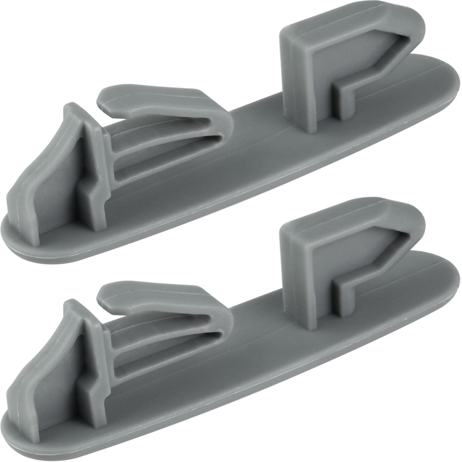 8565925 Dishwasher Upper Rack Slide Rail Stop Clip Replacement, Fit for Whirlpool Kenmore KitchenAid Dishwashers Top Rack Parts (Pack of 2)