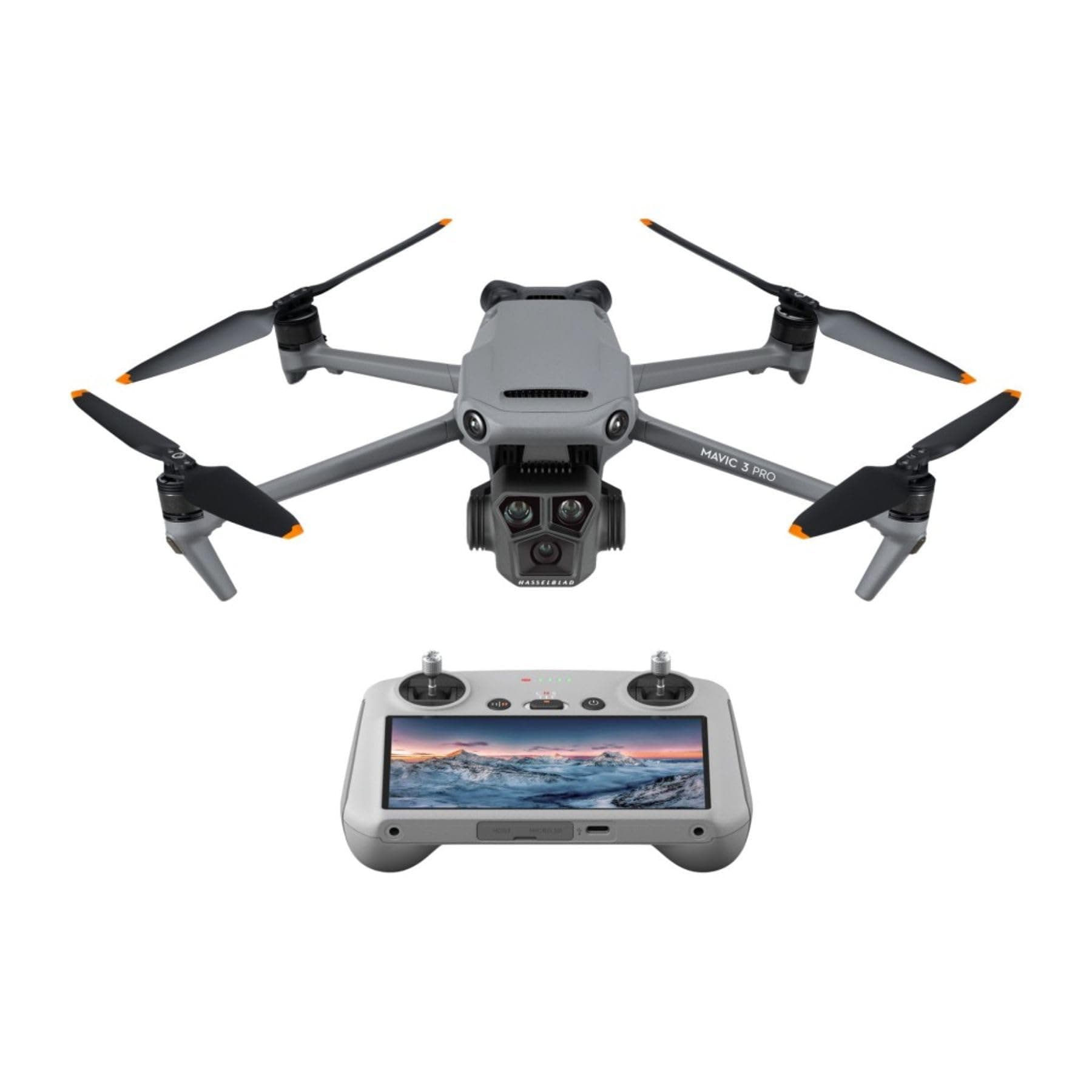 Mavic 3 Pro with RC, Flagship Triple-Camera Drone with 4/3 CMOS Hasselblad 4K Camera, 43-Min Flight Time, 15km HD Video Transmission, FAA Remote ID Compliant, for Adults, Black