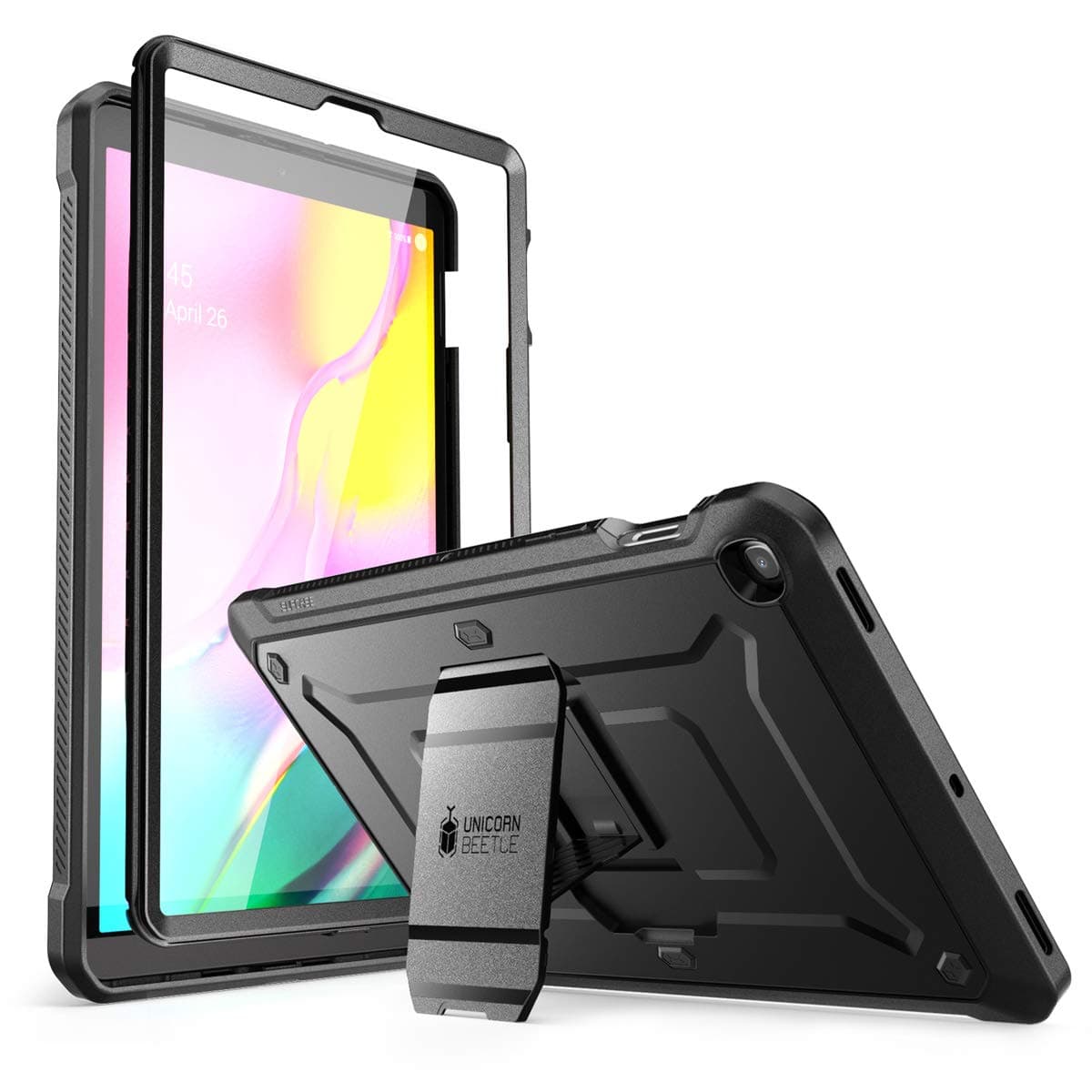 Unicorn Beetle Pro Series Case for Galaxy Tab S5e Case, Full-Body Rugged Protective Case with Built-in Screen Protector for Samsung Galaxy Tab S5e 10.5" 2019 Model (SM-T720/T725) (Black)