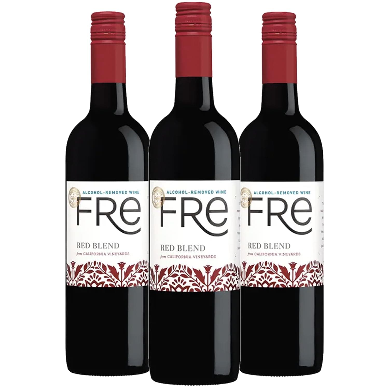 Sutter Home Fre Premium Red Blend Non-alcoholic Wine (3 Bottles)