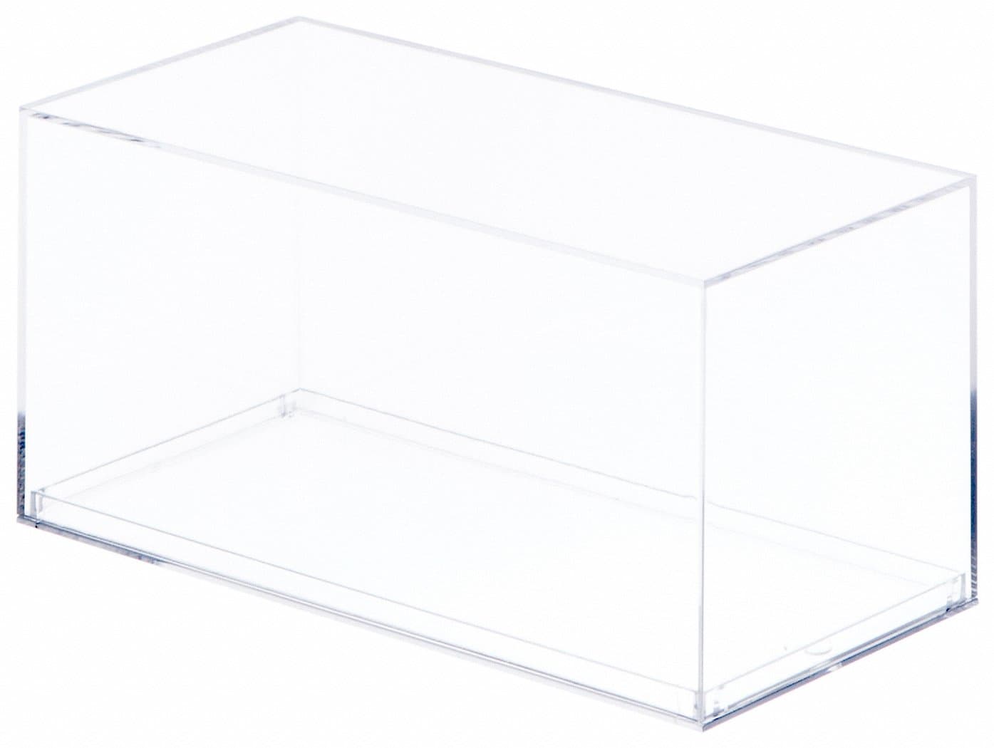 Pioneer Plastics083C Clear Plastic Display Case for 1:32 Scale Cars, 8" W x 3.75" D x 3.5" H (Mailer Box), Pack of 4