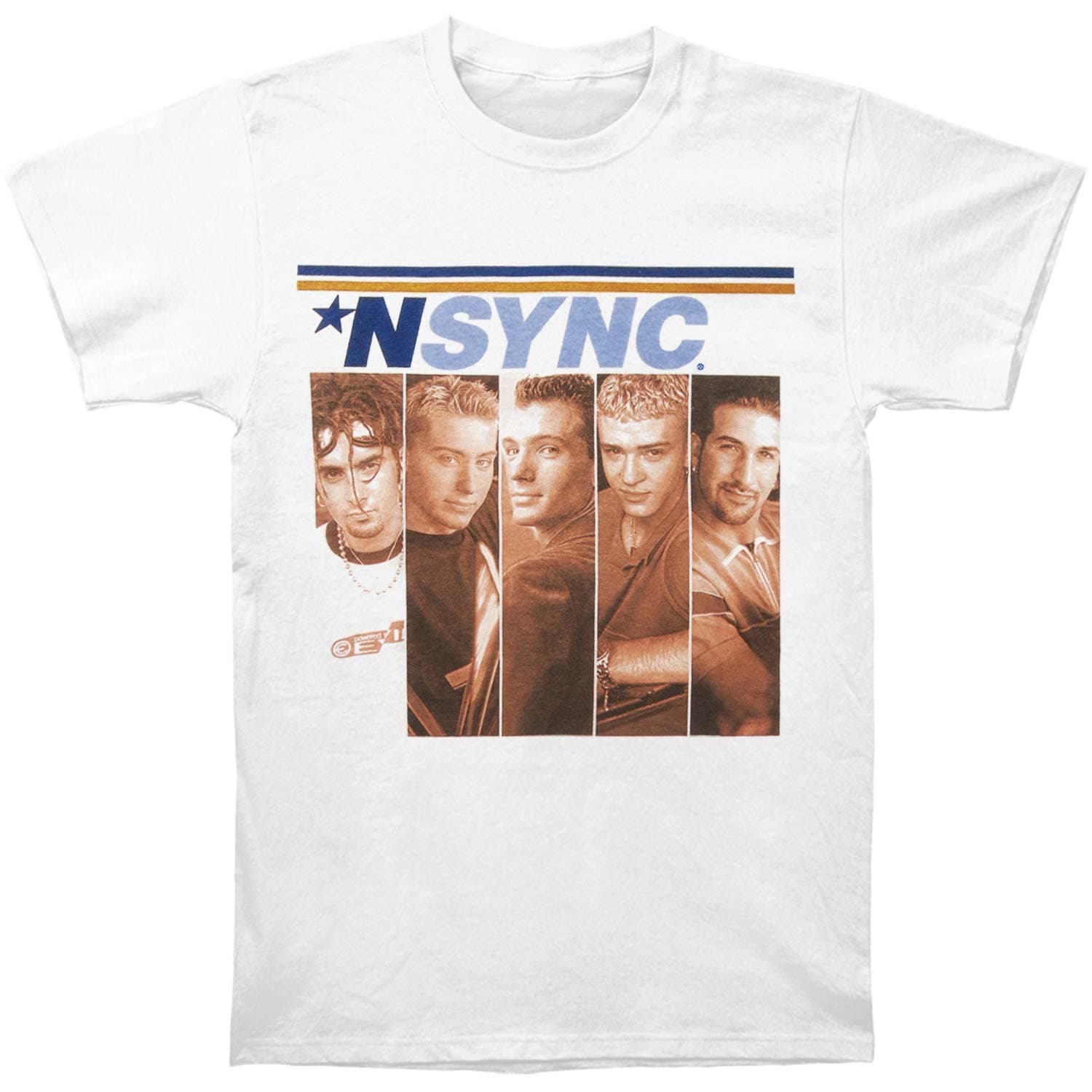 Nsync Men's Split Photo T-Shirt White