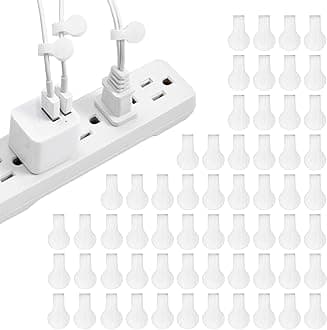 Wrap-It Storage Cable Labels, Mini, White (60 Pack) - Cord and Wire Tags for Cable Management and Organizer for Electronics, Computers and More