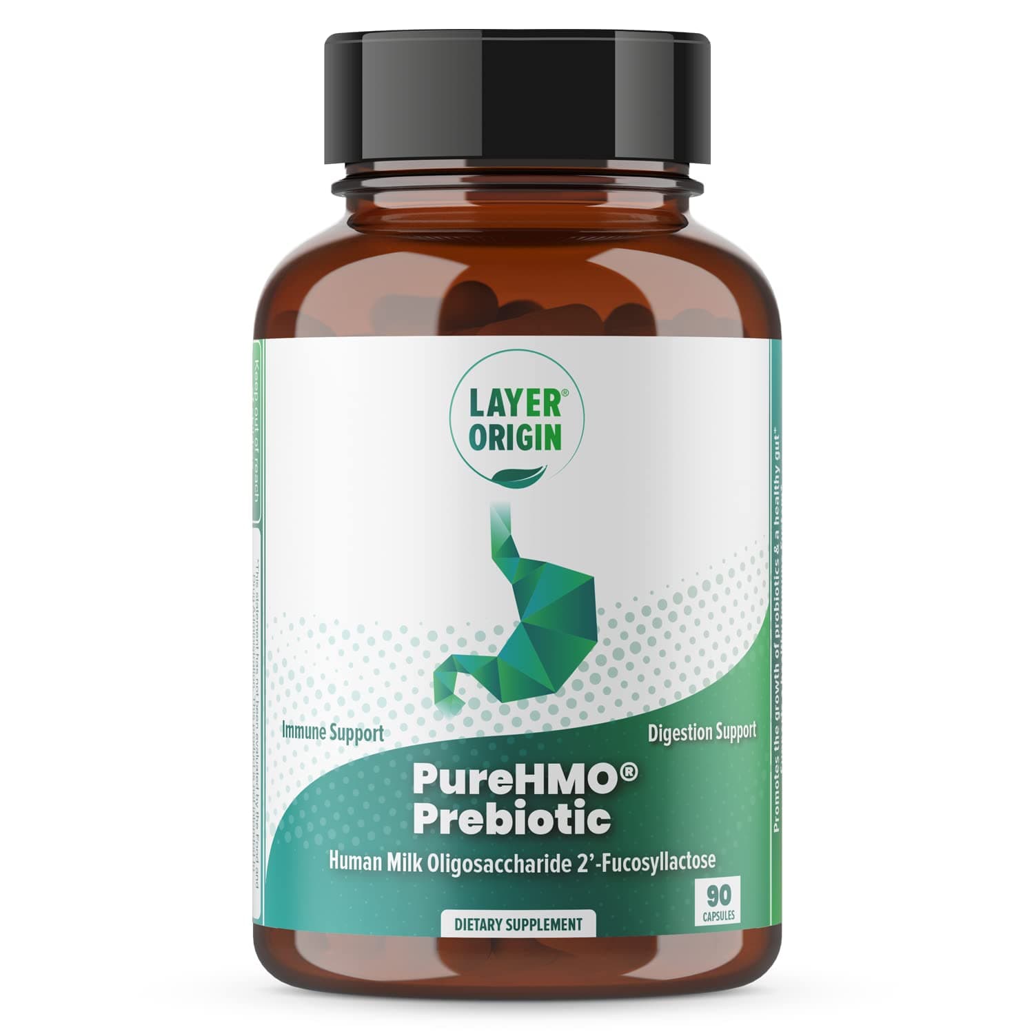 PureHMO Human Milk Oligosaccharide (HMO 2'-FL) Prebiotic - Feed 180 Billion Probiotics/Serving, 30-Day Supply