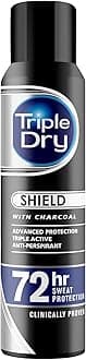 Triple Dry Men Shield with Charcoal Spray - 150g