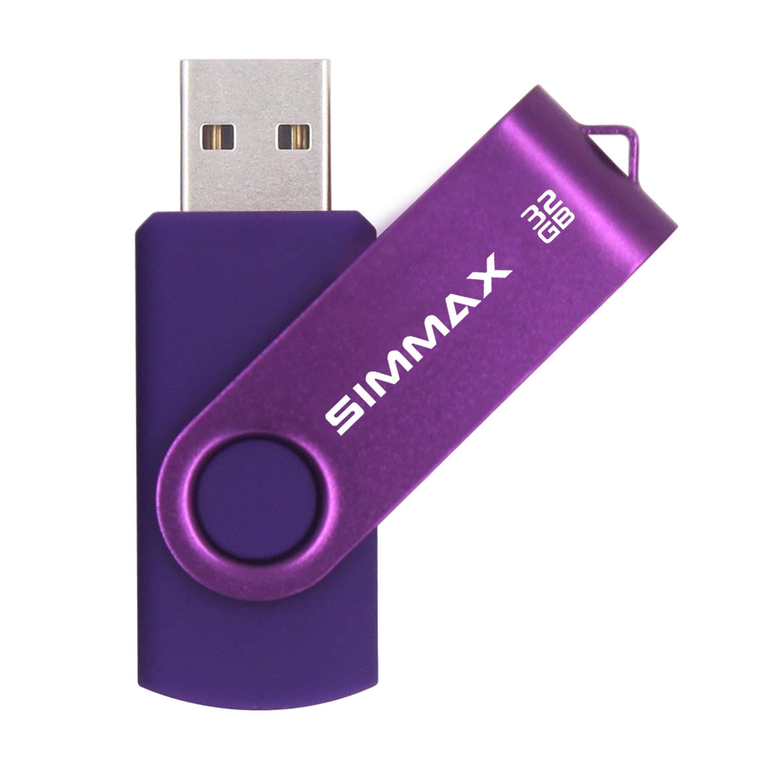 32GB Memory Stick USB 2.0 Flash Drives Swivel Thumb Drive Pen Drive (32GB Purple)