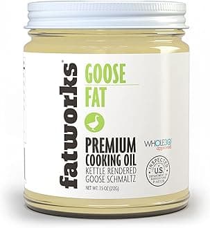 Fatworks, Premium USDA Goose Fat, Ultimate Cooking Oil for Gourmet Frying and Baking, WHOLE30 APPROVED, KETO, PALEO, 7.5 oz.