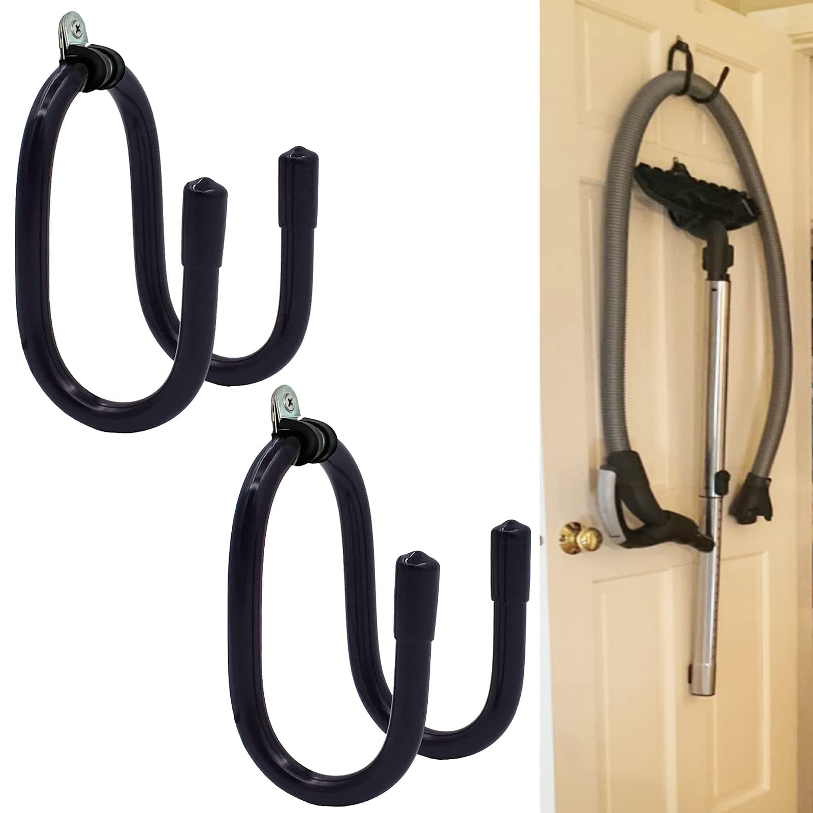 W Style 2 Pack Vacuum Head Holder Hanger Wall Mount Stand Storage Rack for Canister Vacuum Cleaner - Shop & Garage