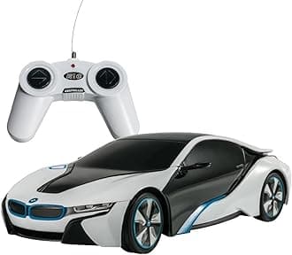 PowerTRC 1:24 BMW I8 Concept Remote Control Sports Car | Racing Toy | White