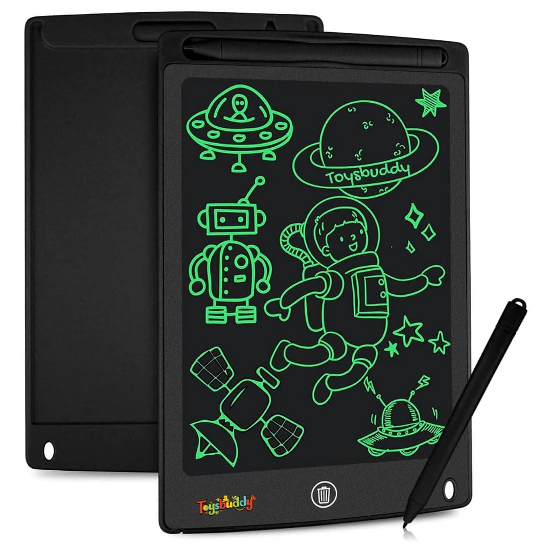 Toysbuddy Re-Writable LCD Writing Tablet Pad with Screen 21.5cm (8.5Inch) for Drawing Playing, Handwriting Best Birthday Gifts for Adults & Kids Girls Boys, Multicolor