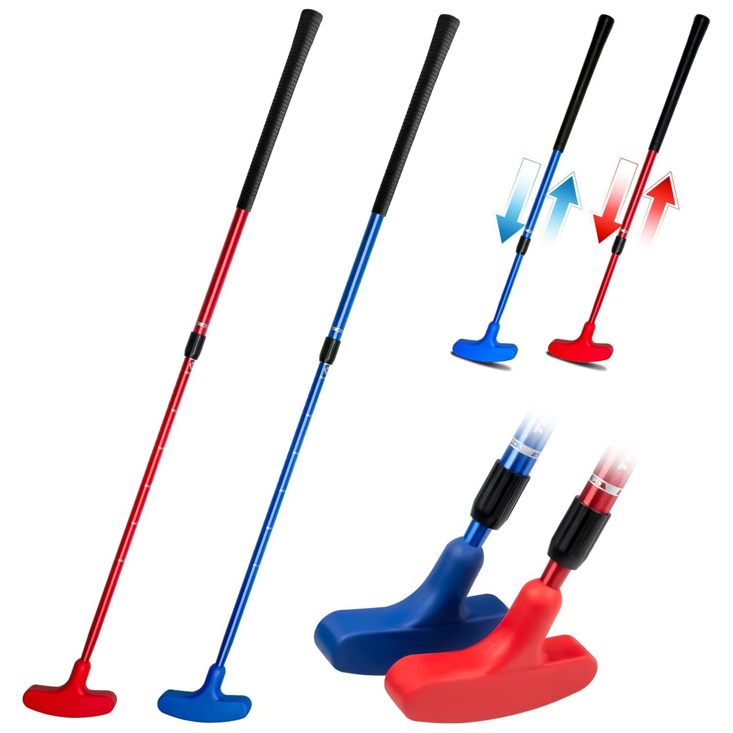 – MAKINGTEC 2 Pack Golf putters for Men and Women Two-Way Kids Putter Mini Golf Putter for Right or Left Handed Golfers Adjustable Length Golf Putter Suitable for Children, Teenagers and Adults