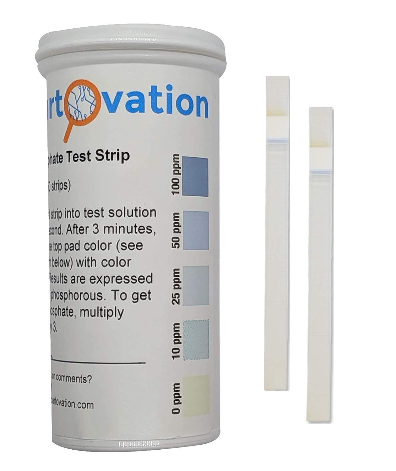 Phosphorous and Phosphate Detection Test Strips, 0-100 ppm