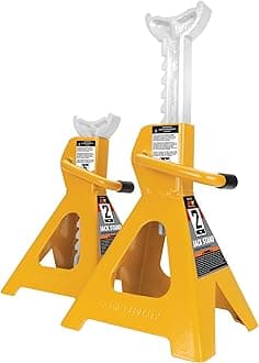 Performance Tool W41021 2 Ton (4,000 lbs.) Capacity Heavy Duty Jack Stand Set