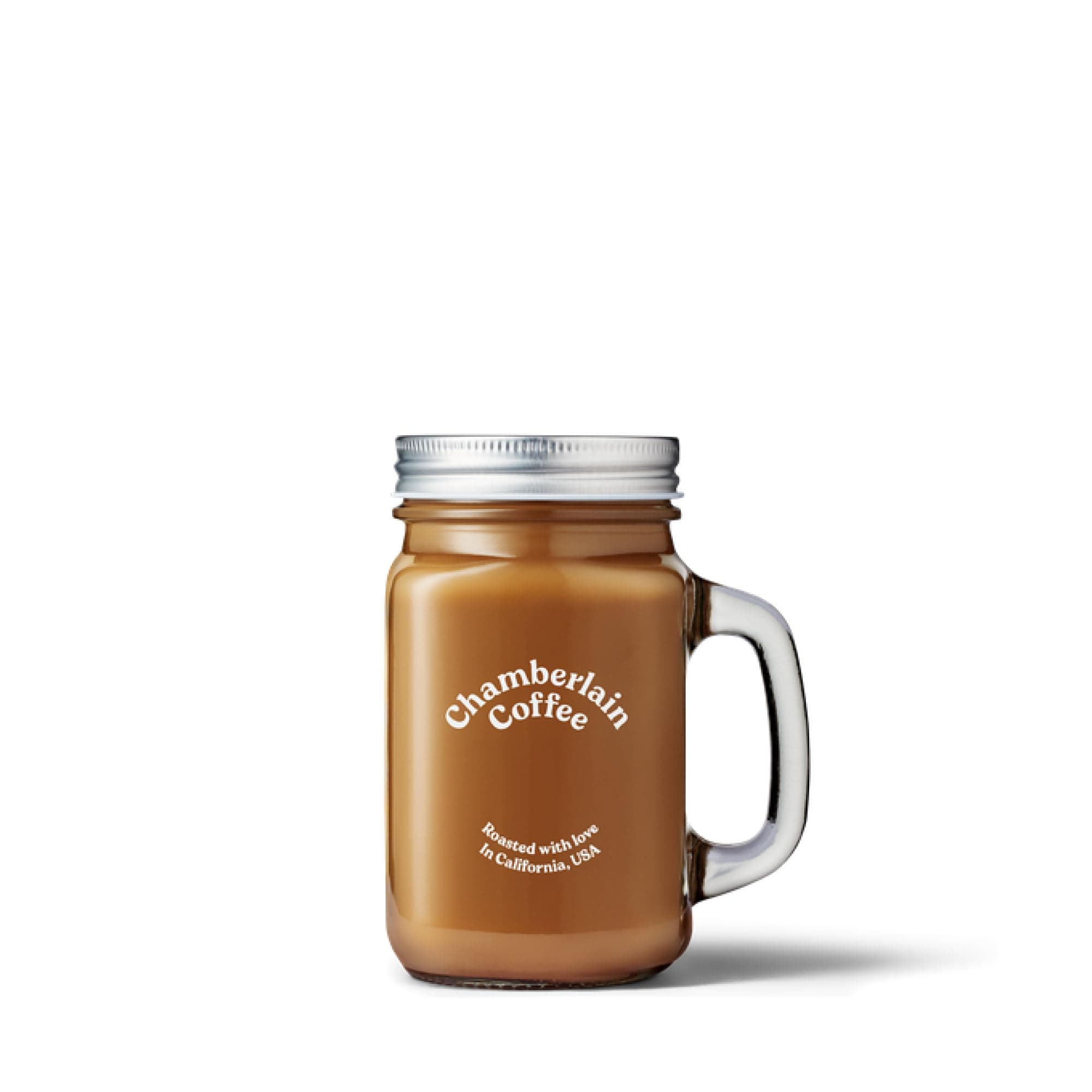 16 Oz Mason Jar for Cold Brew, Iced Coffee & Matcha - Drinking Glass with Handle