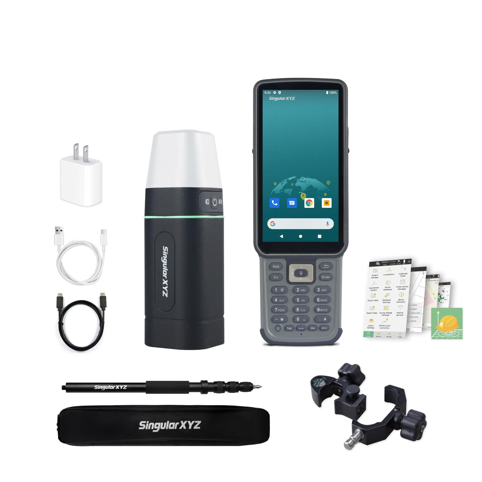 Sfaira Plus RTK Rover with a Pole