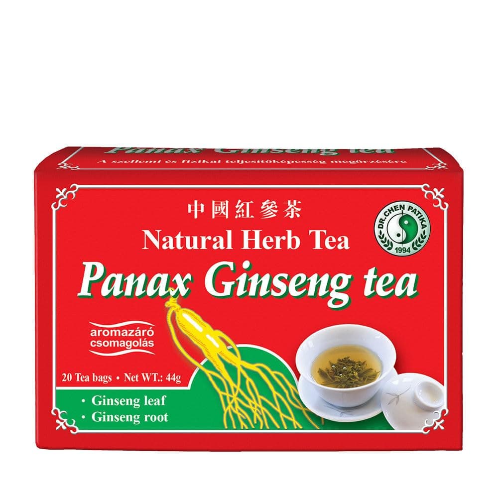 Dr Chen Panax Ginseng Natural Herbal Tea Traditional Root and Leaf Blend 20 Teabags