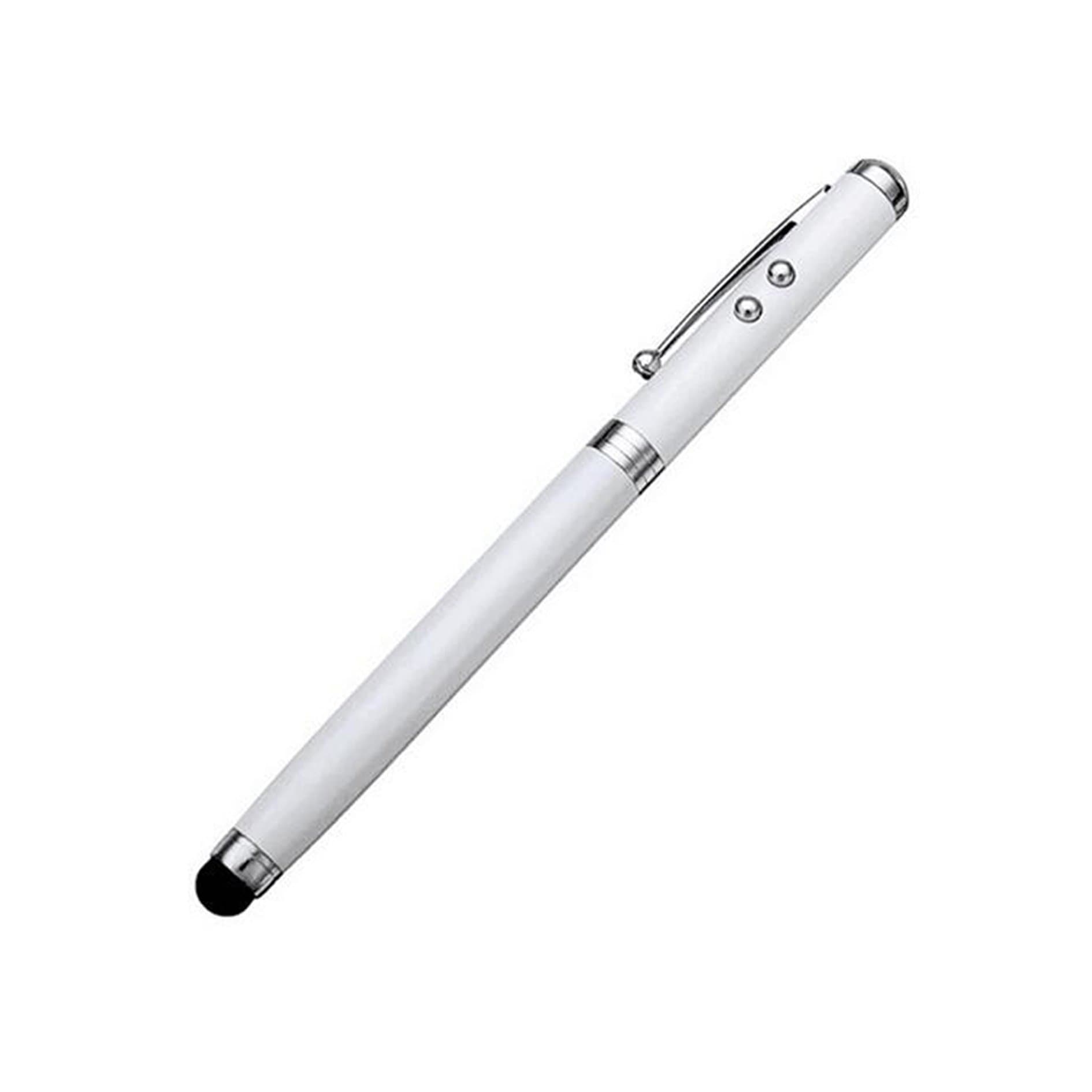 COOMAXStylus Pen - Multi-functional - Red Pointer + White LED flashlight + Stylus pen + ball-point pen - Blue (White)