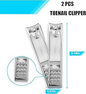 Dualeco Ingrown Toenail Tool Kit (11PCS), Professional Toe Nail Clipper Set for Ingrown & Thick Nail, Stainless Steel Ingrown Toenail Kit, Surgery Grade Manicure Pedicure Tool