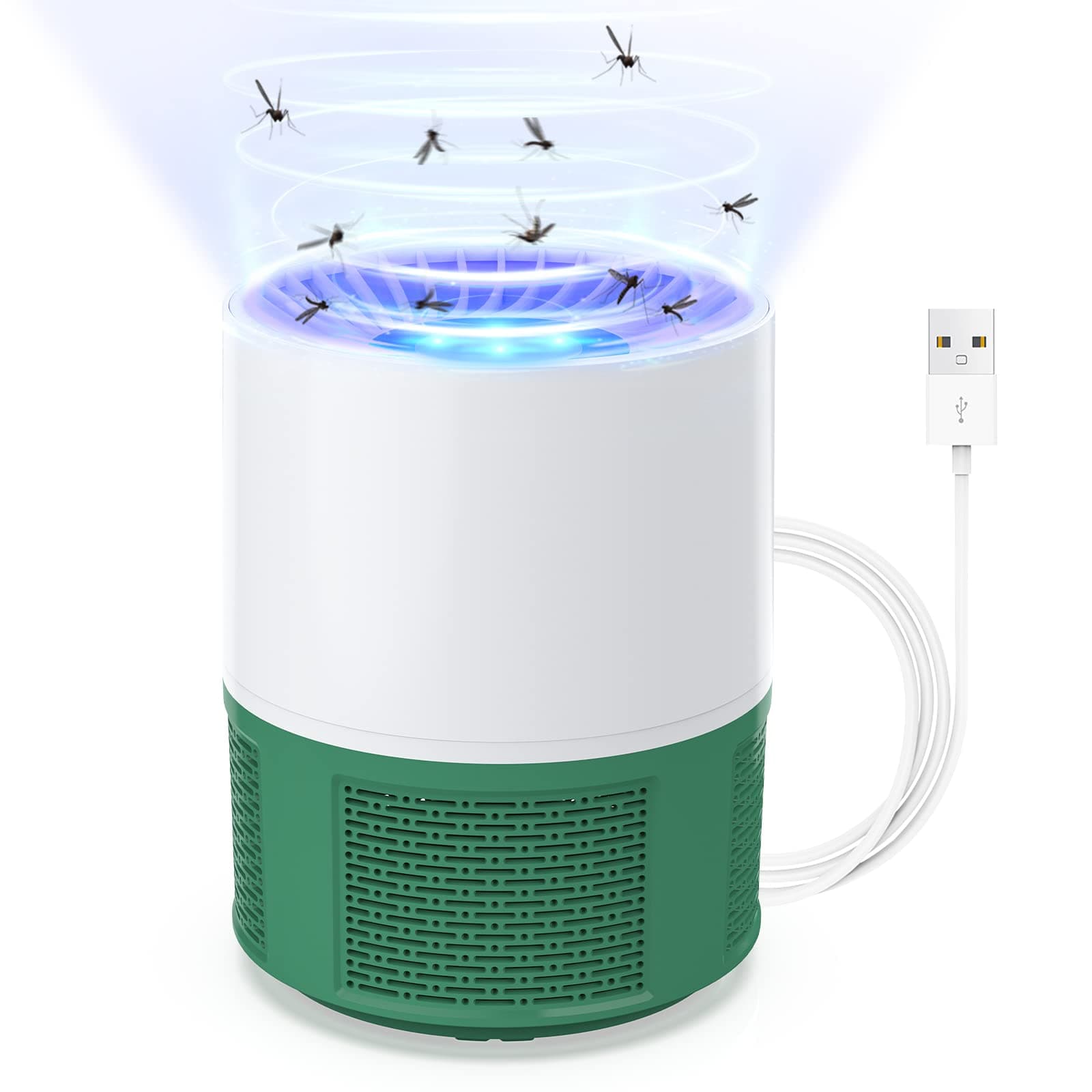Thehomeuse Mosquito Killer Lamp, Efficient Bug Zapper Electric Fly Zapper, Electric Fly Killer Fly Catcher Fly Traps for Home Use, Insect Killer Fruit Fly Trap Indoor Outdoor for Home(B)