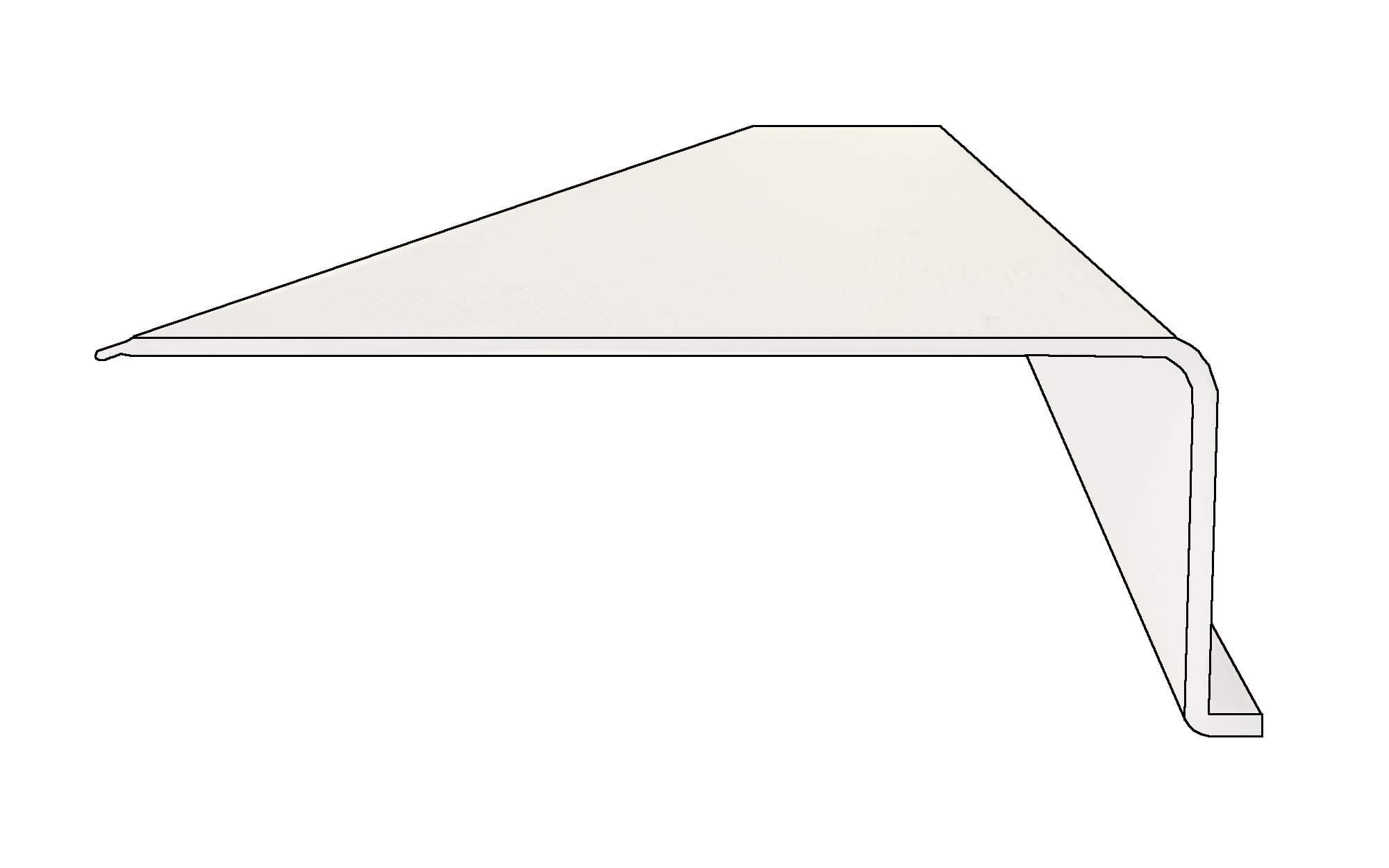 Ribbed Under Cabinet Acrylic Replacement Lens L-Shape Width 2-3/4 x Height 1" x Length 24 (inches) UCAL24