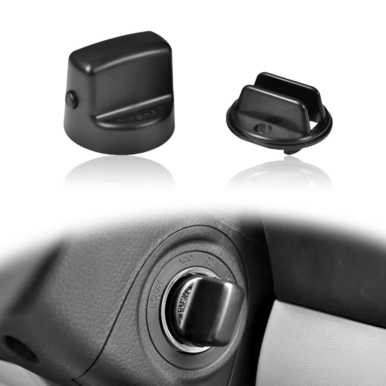 Ignition Key Knob Push Turn Switch Compatible with 2007-2015 Mazda CX-9 2006-2007 Mazda 6 2007-2011 CX7 | Replaces D461-66-141A-02 D6Y1-76-142 D46166141A02