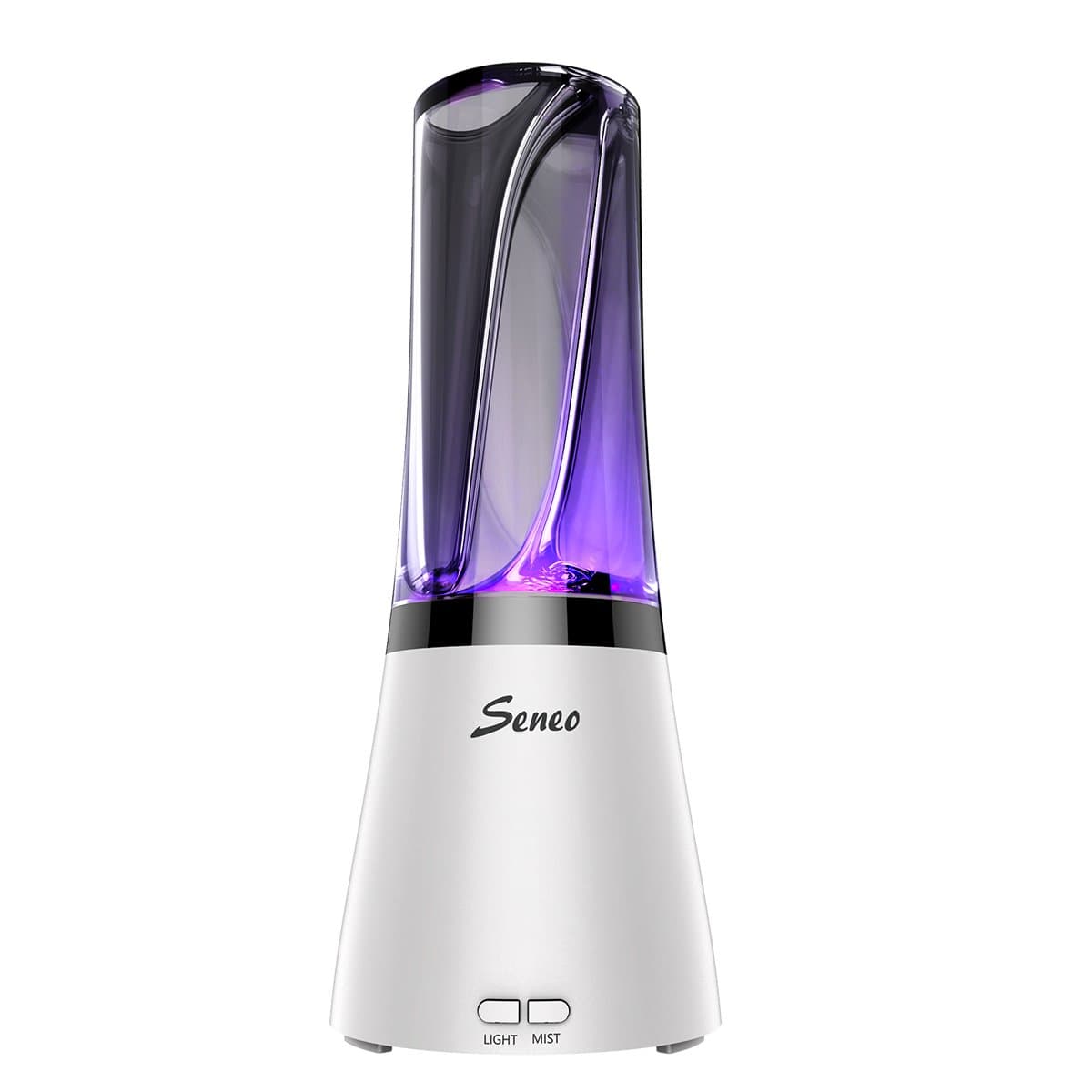 Seneo Aromatherapy Essential Oil Diffuser, Vase Design Aroma Ultrasonic Cool Mist Humidifier with Flower Arrangement Function, 15 Light Modes, Auto Shut Off for Home Bedroom Office Hotel