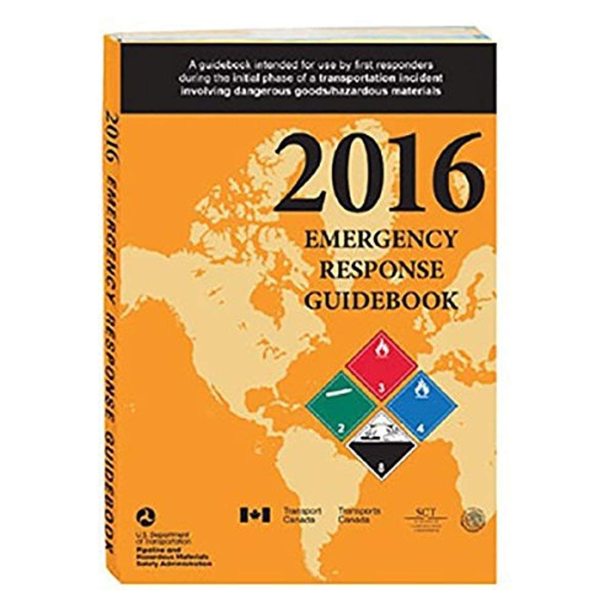 Labelmaster ERG0022 White Paper 2016 Emergency Response Guidebook, 0.300" Height, 14" Width, Standard Bound Full Size