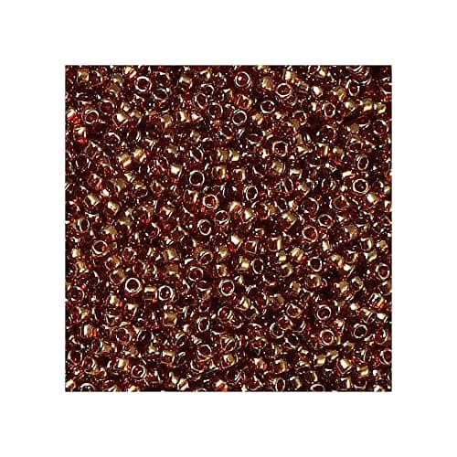 5 g TOHO Round Seed Beads Rocailles, size 15/0, Gold Lustered African Sun (# 329), Japan, Glass