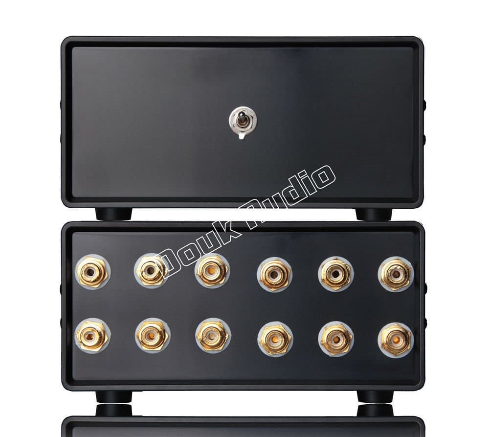 Nobsound 4 Channel 2-IN-1-OUT Signal Input Audio Splitter/Switcher RCA Car Audio Conversion