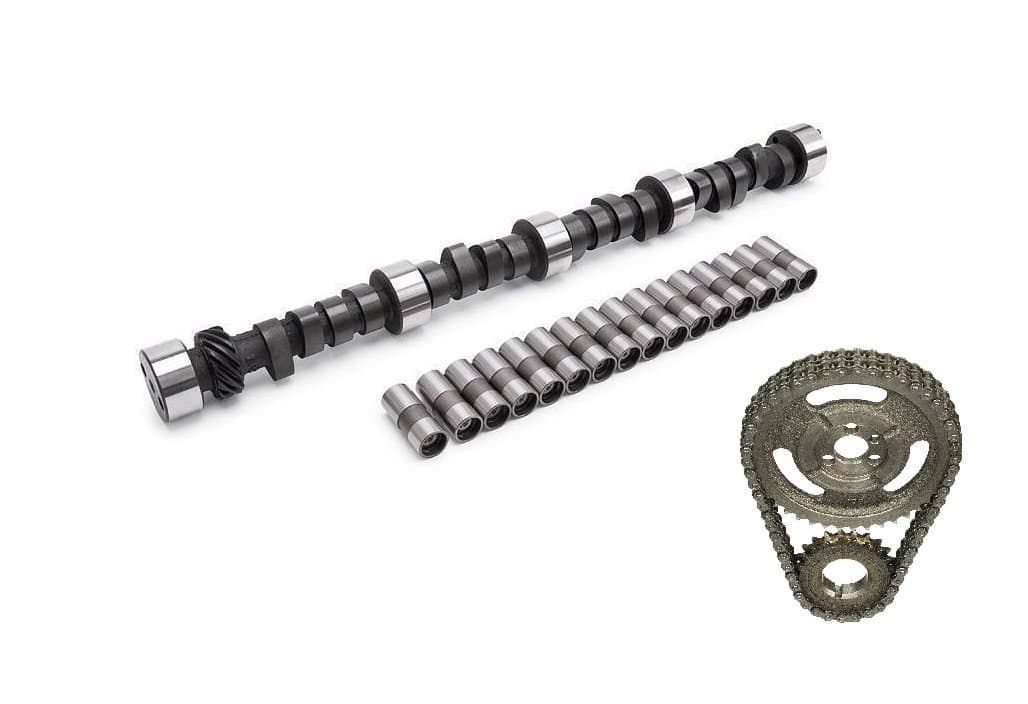 Engine Pro Stage 2 Camshaft, Lifters, and Double Roller Timing Chain Kit for Chevrolet SBC 305 350 400 .420/.443 Lift