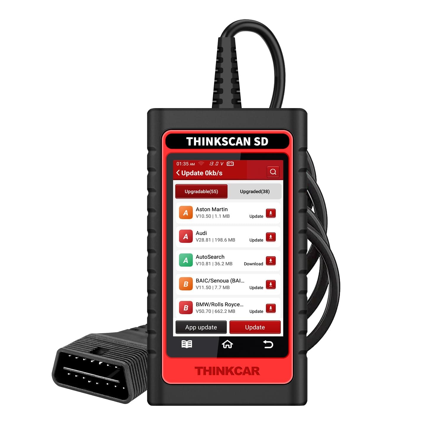 THINKCAR SD6 Scan Tool Engine TCM ABS SRS BCM IC OBD2 Scanner with 28 Reset(5 Optional) Car Diagnostic Tools with Oil SAS TPMS Reset AutoVIN Automotive Code Reader WiFi Lifetime Update