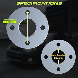 Customadeonly 2ピース 1インチ 25mm ハブ セントリック ホイールスペーサー ボルトパターン 4x100～4x100 センターボア 59.1mm スレッドピッチハブ 12x1.25 スタッド