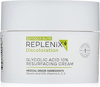Glycolic Acid 10% Resurfacing Cream, Hydrating & Lightweight Medical-Grade Exfoliating Face Moisturizer for Skin Discoloration (1.7 oz)