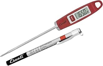 Escali DH1-R NSF Listed Gourmet Digital Thermometer, Red