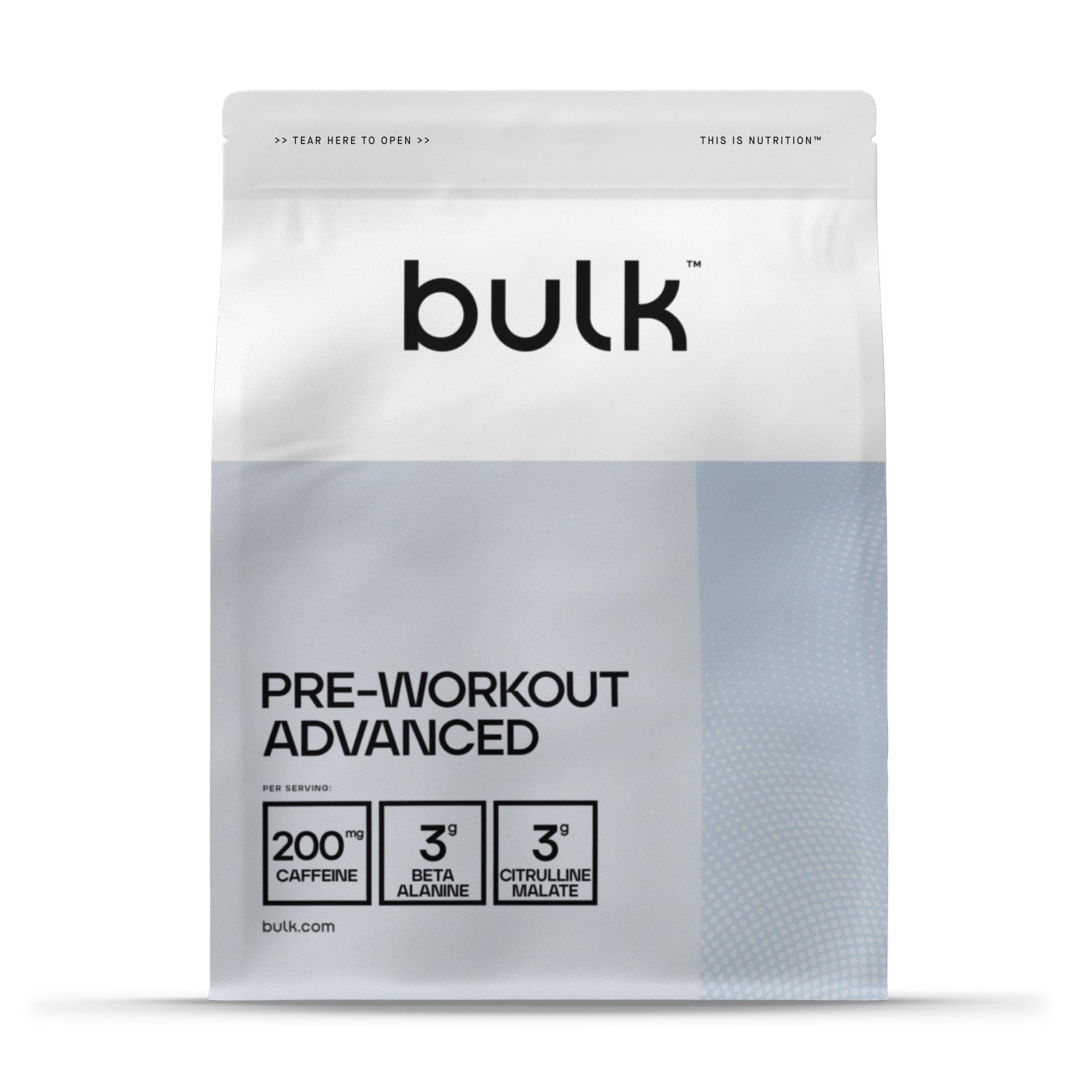 Bulk Pre Workout Advanced, Mixed Berry, 1 kg