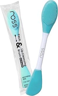 Ross Silicone Face Mask Applicator & Lip Cleansing Brush Made With Ultra Hygienic Soft Silicone bristle for Gentle Exfoliation (Turquoise)