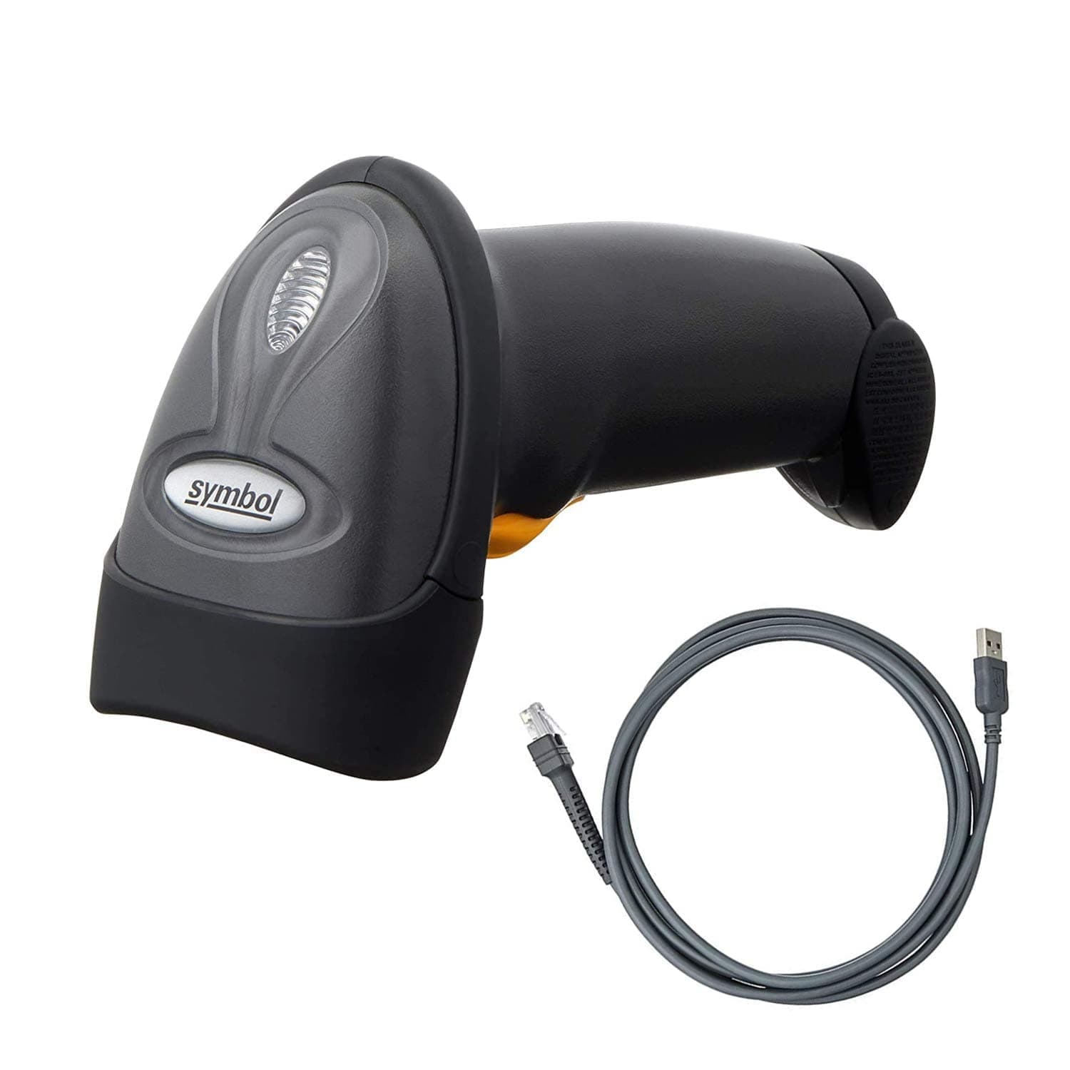 LS2208 General Purpose Handheld 1D Bi-Directional Laser Barcode Scanner, Black