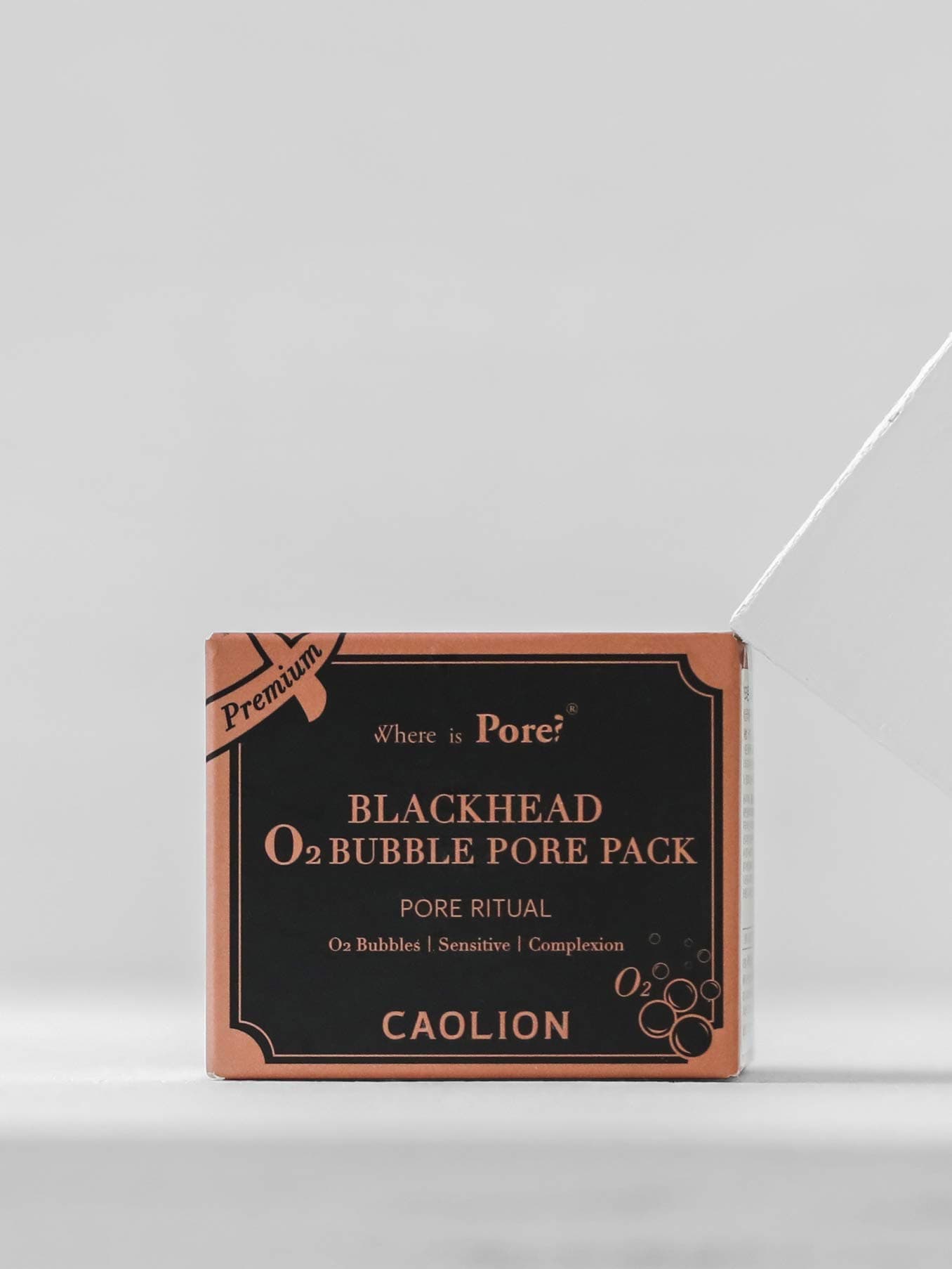 ( O2 Bubble) - Caolion Premium Blackhead O2 Bubble Pore Pack - Removes Blackheads, Controls Sebum, Hydrates the skin, Bubble Clay Mask - 50mloz