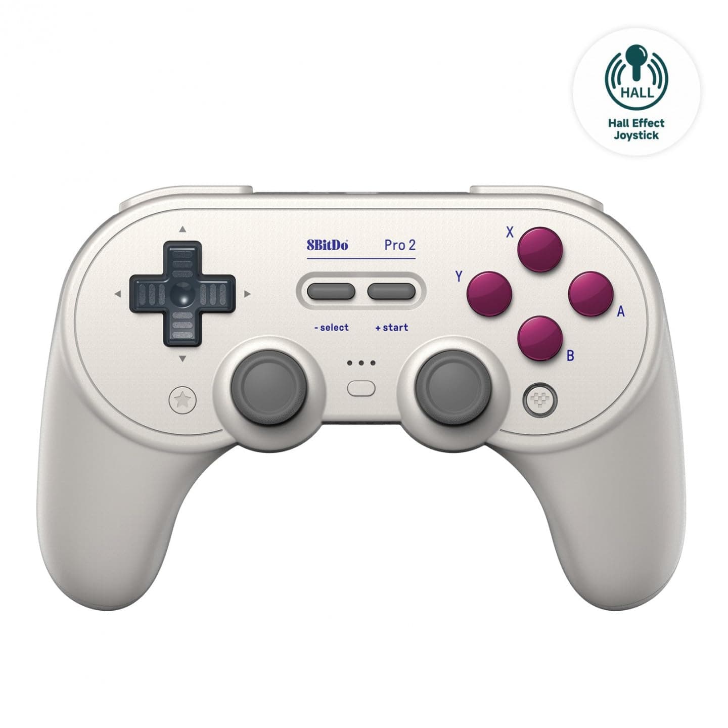 8Bitdo Pro 2 Bluetooth Controller for Switch, Hall Effect Joystick Update, Wireless Gaming Controller for Switch, PC, Android, and Steam Deck & Apple (G Classic Edition)