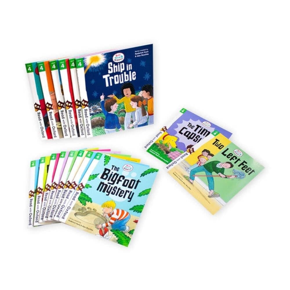 Biff, Chip and Kipper Stage 4 Read with Oxford: 5+: 16 Books Collection Set