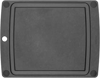 Epicurean505-120902003 All-in-One Cutting Board with Non-Slip Feet and Juice Groove, Composite, Slate/Black