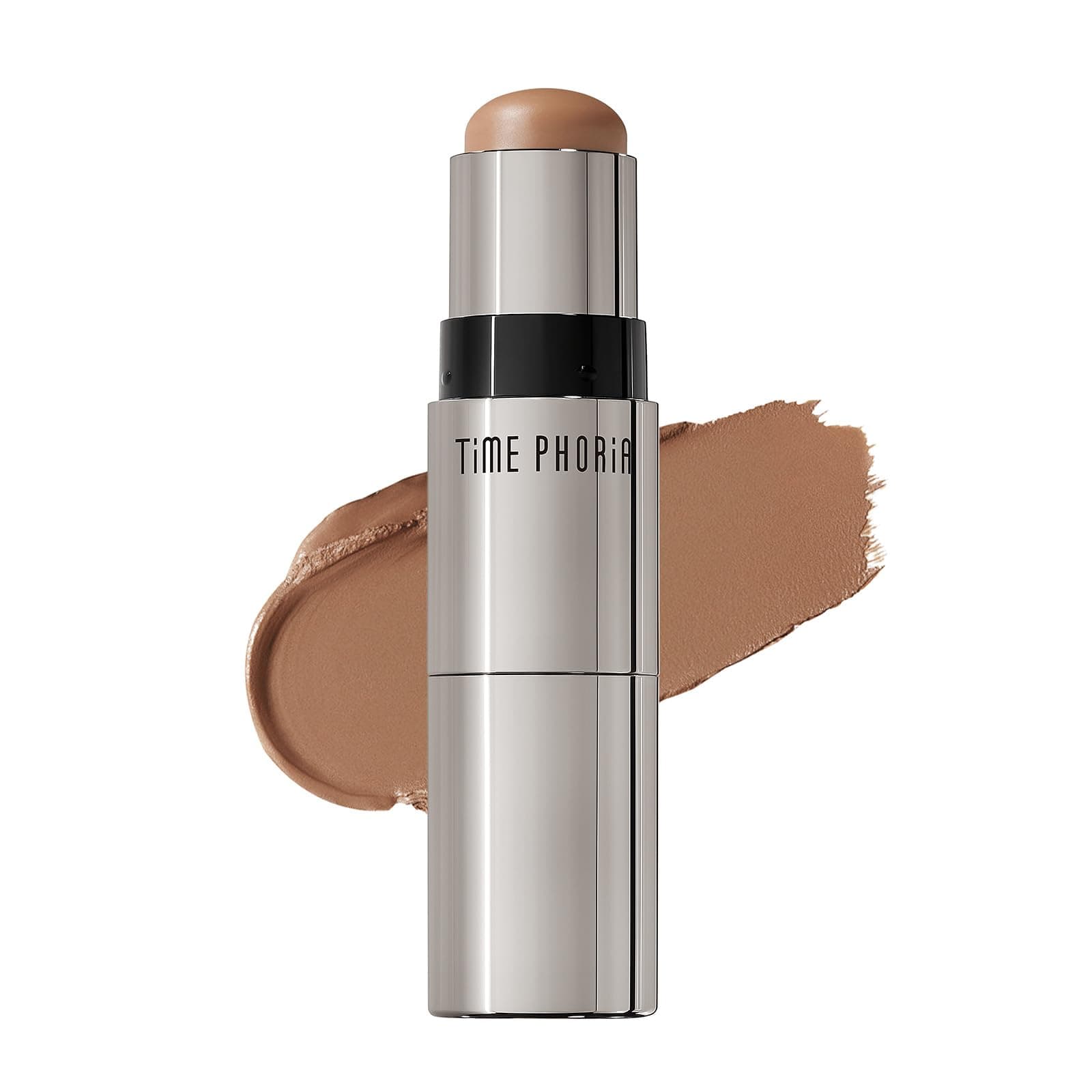 TIMEPHORIA ECLIPSE SPARK 2 in 1 Face Contour Sticks, Blendable, Non-greasy, Long-lasting Cream Face Contouring Pen, Lightweight Finish Makeup, Buildable Coverage, Easy Application (01 LUNAR)