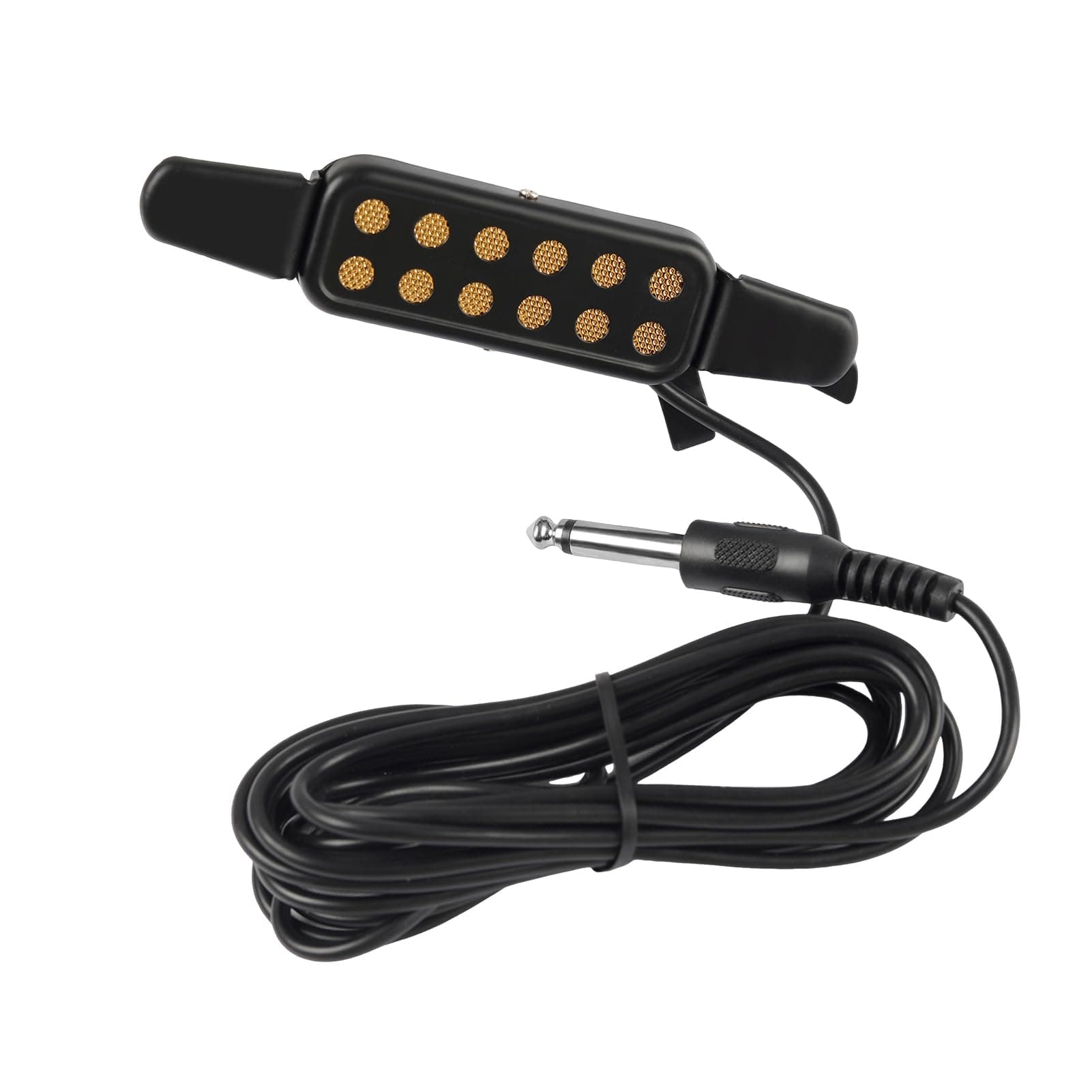 Clip-On Guitar Pickup for Steel-String (Not for Classical) Acoustic Guitar Pickups for 38-42 in Electric Pick Up Transducer Amplifier, Cable Length 10ft