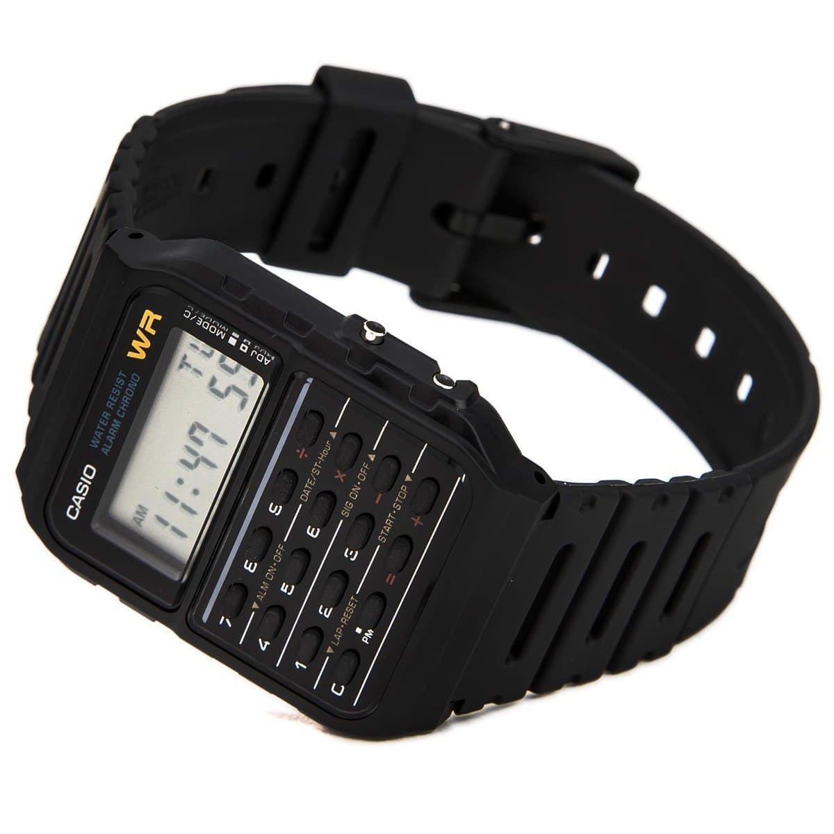 Casio Casio-CA53W-1Z Watch, Black/White, strip