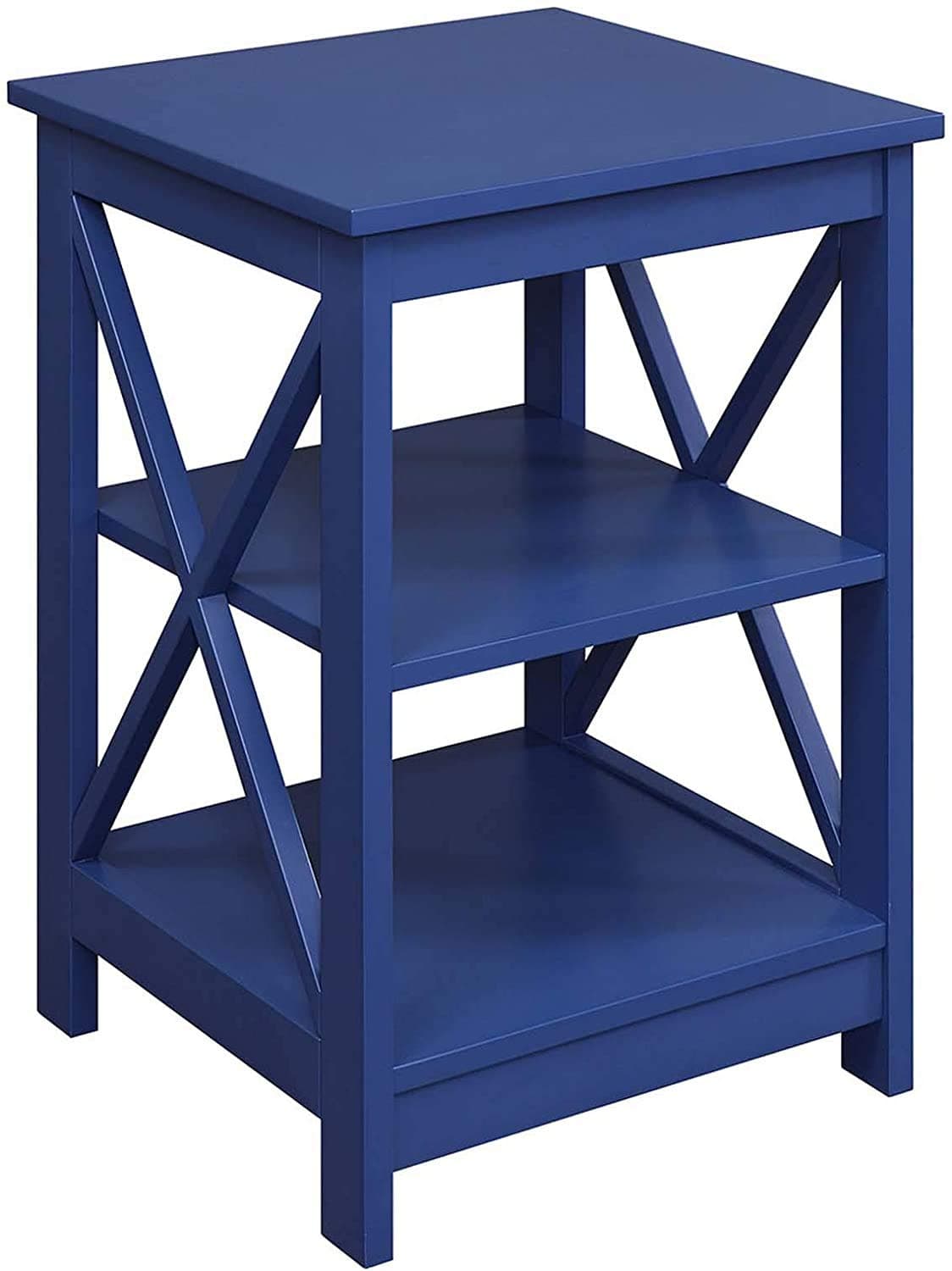 Convenience Concepts End Table, MDF, Cobalt Blue