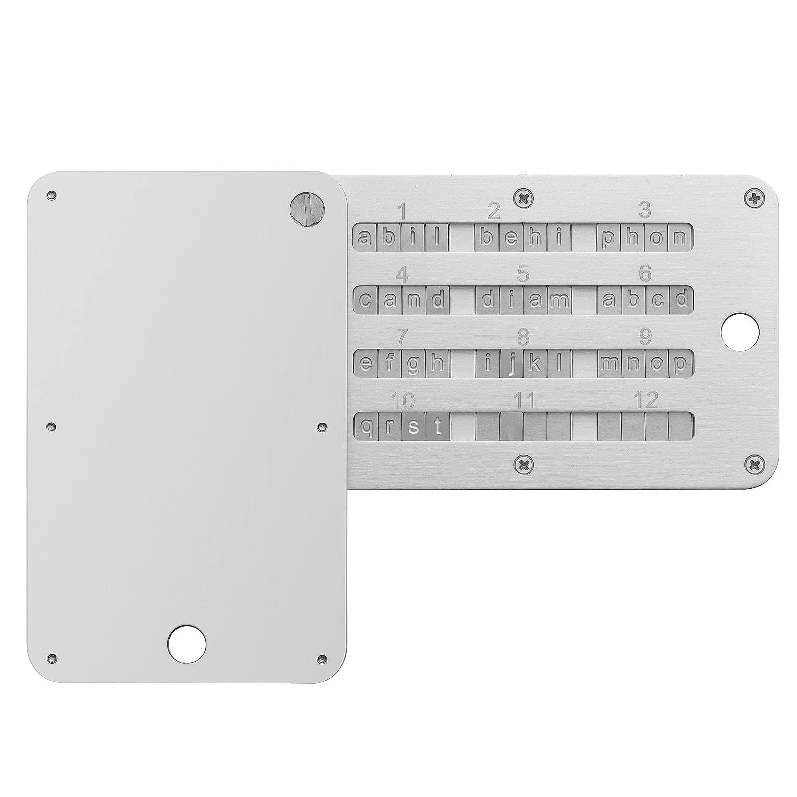 Steel Bitcoin Cold Wallet - Hardware Wallet for Crypto Seed Storage, Compatible with KeepKey, Ledger, Trezor, Coldcard - Supports up to 24 Words